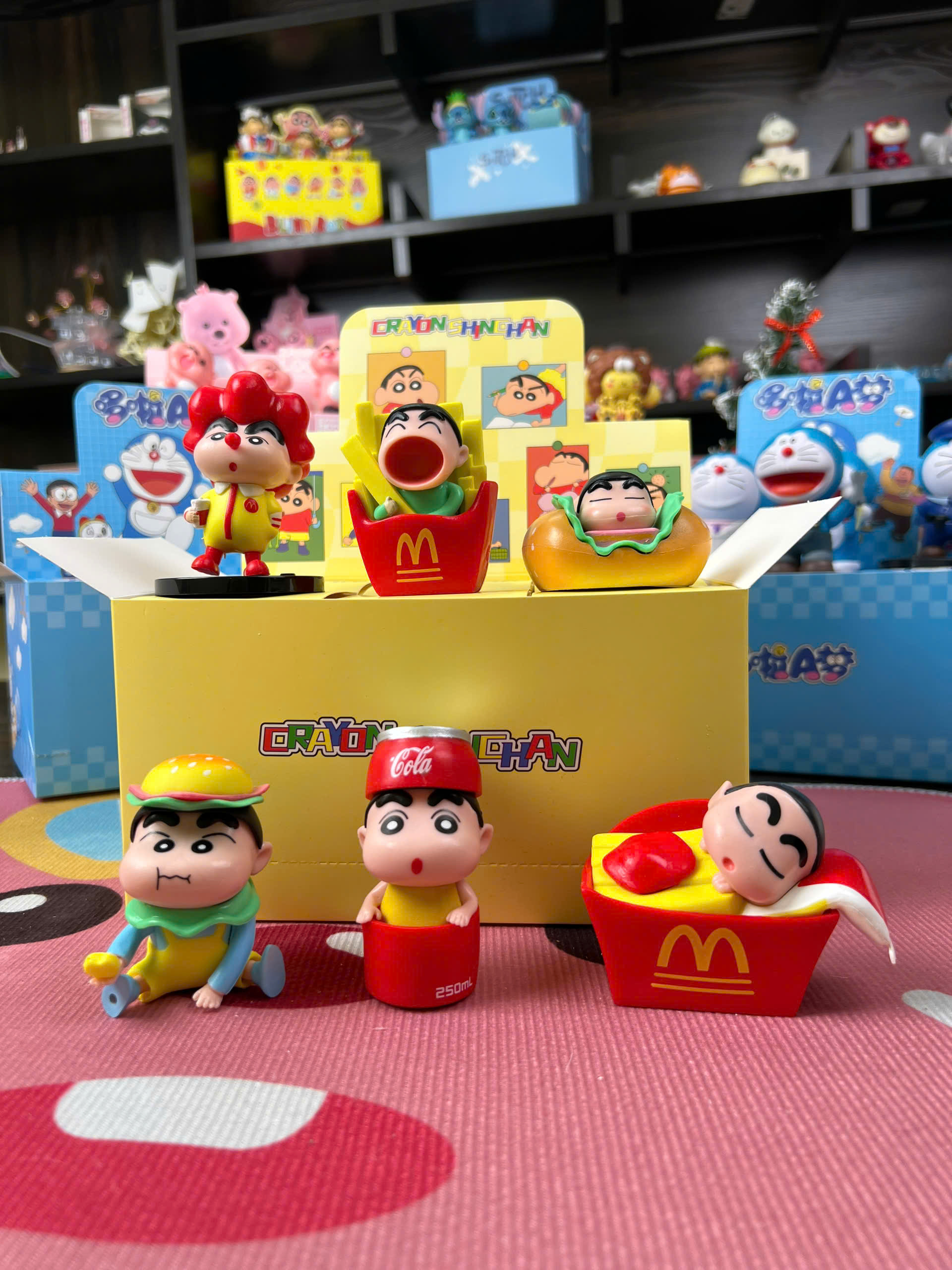 (Shin McDonald's) Blindbox túi mù Shin chan cậu bé bút chì phiên bản McDonald's decor trang trí